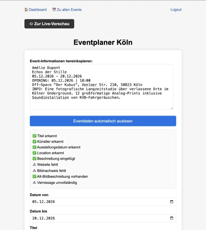 Layout und Designansicht 1